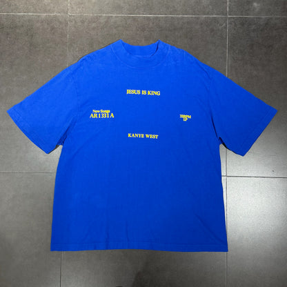 Kanye West Jesus is King Vinyl Tee - Blue