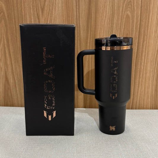 Stanley x Messi Quencher ProTour Flip Tumbler 40 oz / 1.2 L - Black