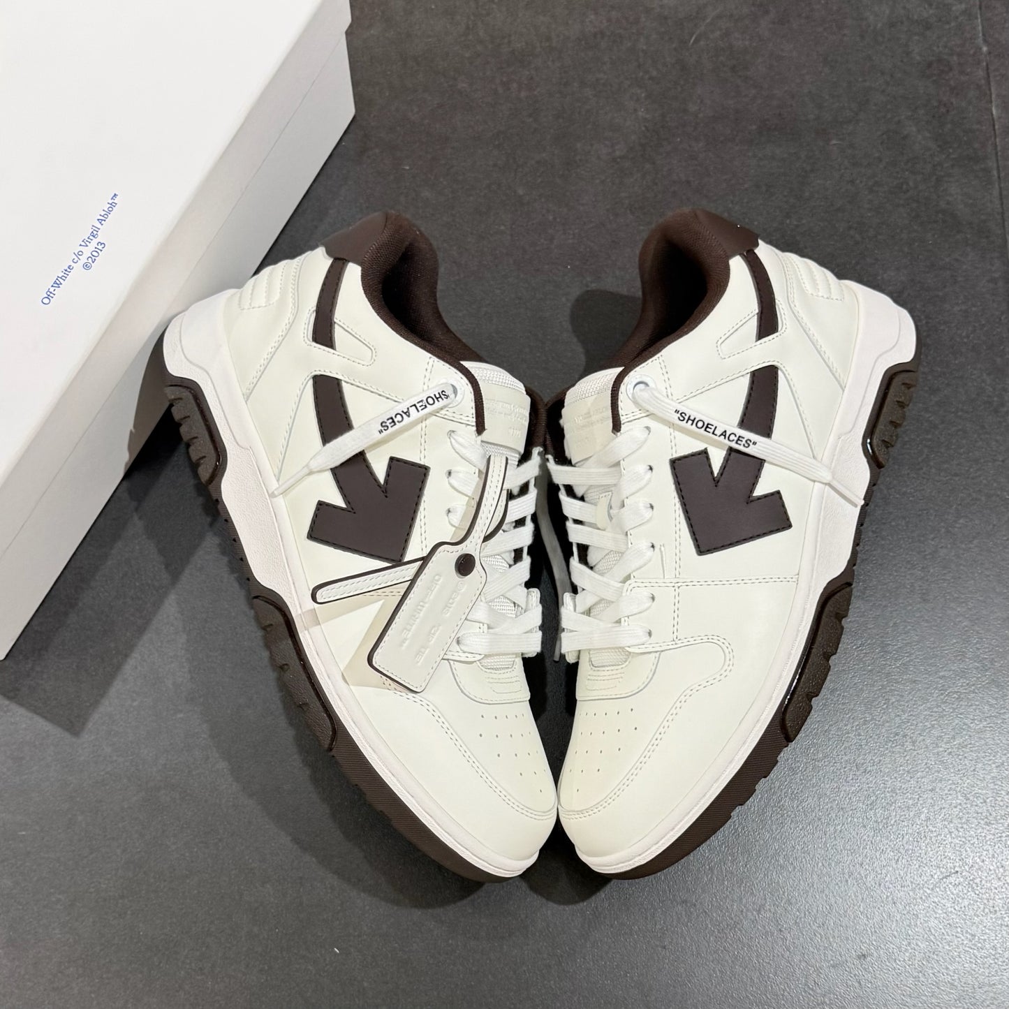 Off White Out Of Office - White & Brown
